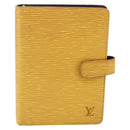 LOUIS VUITTON Epi Agenda MM Day Planner Cover Yellow R20049 LV Auth bs30137-13