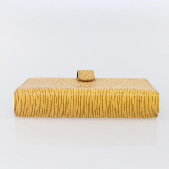 LOUIS VUITTON Epi Agenda MM Day Planner Cover Yellow R20049 LV Auth bs30137
