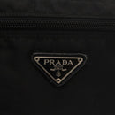 PRADA Vanity Bag Nylon Black Silver Auth bs30138-17