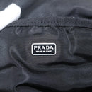PRADA Vanity Bag Nylon Black Silver Auth bs30138-18