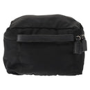 PRADA Vanity Bag Nylon Black Silver Auth bs30138-2