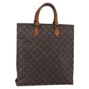 LOUIS VUITTON Monogram Sac Plat Hand Bag M51140 LV Auth bs30140-1