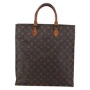LOUIS VUITTON Monogram Sac Plat Hand Bag M51140 LV Auth bs30140-13