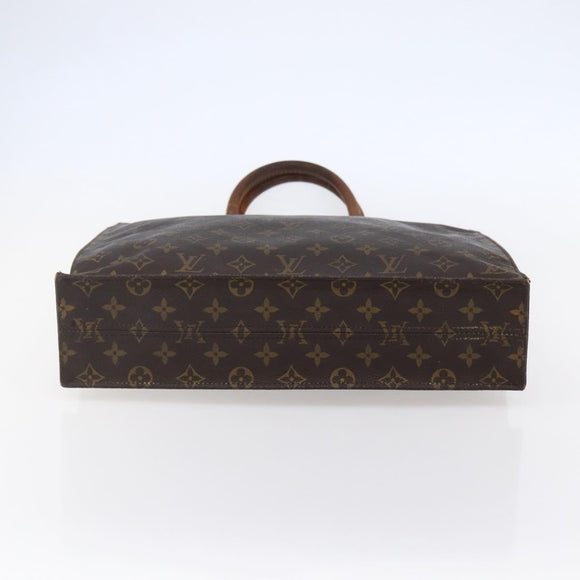 LOUIS VUITTON Monogram Sac Plat Hand Bag M51140 LV Auth bs30140