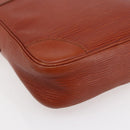LOUIS VUITTON Epi Danube Shoulder Bag Brown M51694 LV Auth bs30146-15