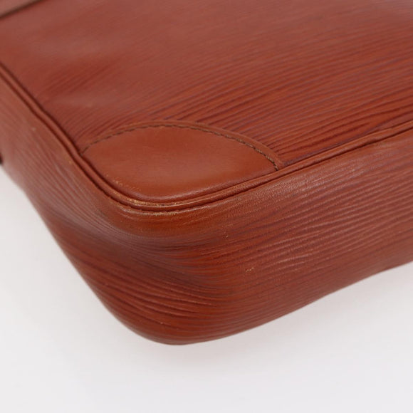 LOUIS VUITTON Epi Danube Shoulder Bag Brown M51694 LV Auth bs30146
