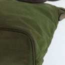 PRADA Tote Bag Nylon Khaki Gold Auth bs30152-17