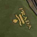 PRADA Tote Bag Nylon Khaki Gold Auth bs30152-18