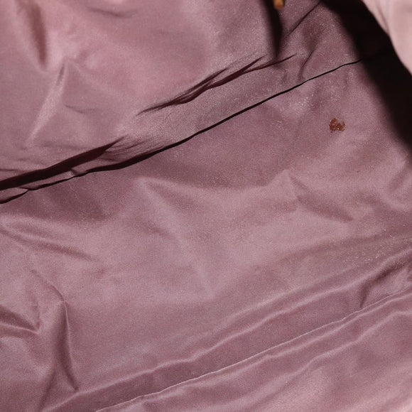 PRADA Tote Bag Nylon Khaki Gold Auth bs30152