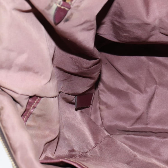 PRADA Tote Bag Nylon Khaki Gold Auth bs30152