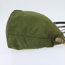 PRADA Tote Bag Nylon Khaki Gold Auth bs30152-4