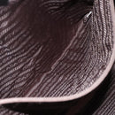 PRADA Tote Bag Nylon Khaki Silver Auth bs30154-21