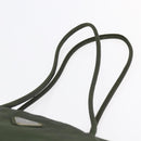 PRADA Tote Bag Nylon Khaki Silver Auth bs30154-8