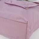 PRADA Tote Bag Nylon Pink Silver Auth bs30156-9