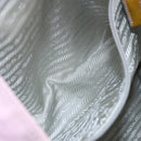 PRADA Tote Bag Nylon Pink Silver Auth bs30156-20