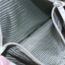 PRADA Tote Bag Nylon Pink Silver Auth bs30156-21