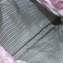 PRADA Tote Bag Nylon Pink Silver Auth bs30156-22