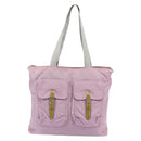 PRADA Tote Bag Nylon Pink Silver Auth bs30156-13