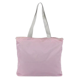 PRADA Tote Bag Nylon Pink Silver Auth bs30156 - 0