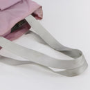 PRADA Tote Bag Nylon Pink Silver Auth bs30156-7