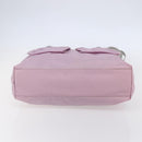 PRADA Tote Bag Nylon Pink Silver Auth bs30156-5
