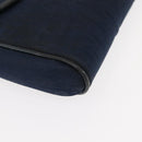 Christian Dior Trotter Canvas Shoulder Bag Navy Gold Auth bs30159-9