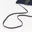 Christian Dior Trotter Canvas Shoulder Bag Navy Gold Auth bs30159-7