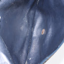 Christian Dior Trotter Canvas Clutch Bag Navy Gold Auth bs30160-10