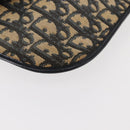 Christian Dior Trotter Canvas Clutch Bag Navy Gold Auth bs30160-7