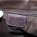 Christian Dior Trotter Canvas Shoulder Bag Brown Silver Auth bs30163-19