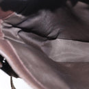 Christian Dior Trotter Canvas Shoulder Bag Brown Silver Auth bs30163-21