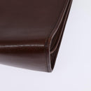 Christian Dior Shoulder Bag Leather Brown Gold Auth bs30166-16