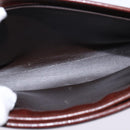 Christian Dior Shoulder Bag Leather Brown Gold Auth bs30166-12