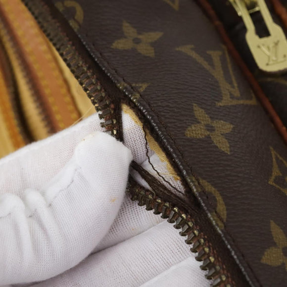 LOUIS VUITTON Monogram Sac Tennis Boston Bag LV Auth bs30175