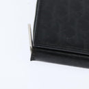 Christian Dior Trotter Canvas Wallet Shoulder Bag PVC Black Silver Auth bs30176-15