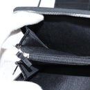 Christian Dior Trotter Canvas Wallet Shoulder Bag PVC Black Silver Auth bs30176-21