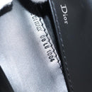 Christian Dior Trotter Canvas Wallet Shoulder Bag PVC Black Silver Auth bs30176-23