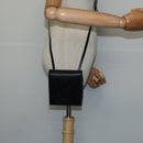 Christian Dior Trotter Canvas Wallet Shoulder Bag PVC Black Silver Auth bs30176-24