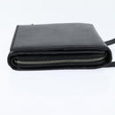 Christian Dior Trotter Canvas Wallet Shoulder Bag PVC Black Silver Auth bs30176-4