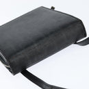 Christian Dior Trotter Canvas Wallet Shoulder Bag PVC Black Silver Auth bs30176-6