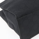 GUCCI GG Canvas Bamboo Hand Bag Nylon Black Silver 002 1015 Auth bs30178-16