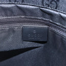 GUCCI GG Canvas Bamboo Hand Bag Nylon Black Silver 002 1015 Auth bs30178-17