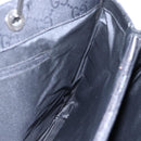 GUCCI GG Canvas Bamboo Hand Bag Nylon Black Silver 002 1015 Auth bs30178-18