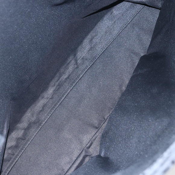 GUCCI GG Canvas Bamboo Hand Bag Nylon Black Silver 002 1015 Auth bs30178