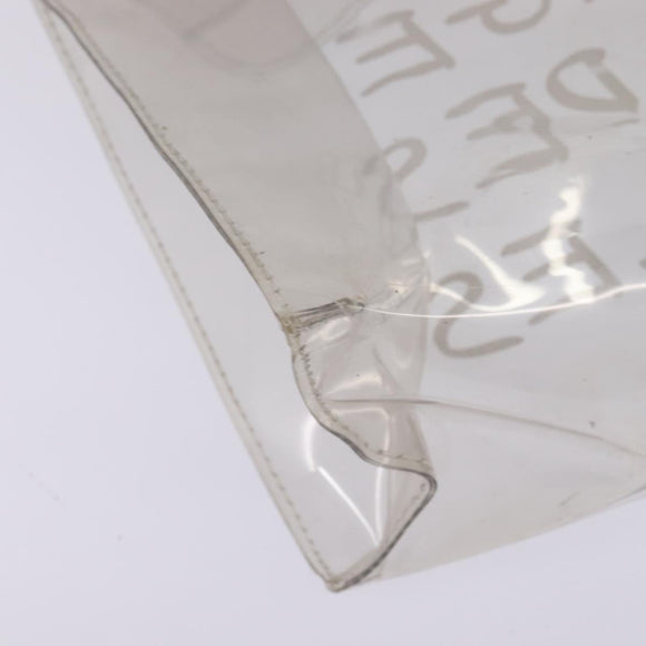 HERMES Vinyl Kelly Hand Bag Vinyl Clear Auth bs30181