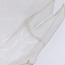 HERMES Vinyl Kelly Hand Bag Vinyl Clear Auth bs30181-17
