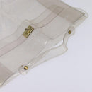 HERMES Vinyl Kelly Hand Bag Vinyl Clear Auth bs30181-6