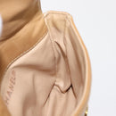 CHANEL Waist Pouch Lamb Skin Beige Gold CC Auth bs30183-18