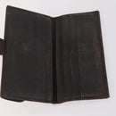 FENDI Zucca Canvas Wallet Leather 7Set Black Brown Auth bs30186-12