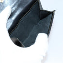 FENDI Zucca Canvas Wallet Leather 7Set Black Brown Auth bs30186-21